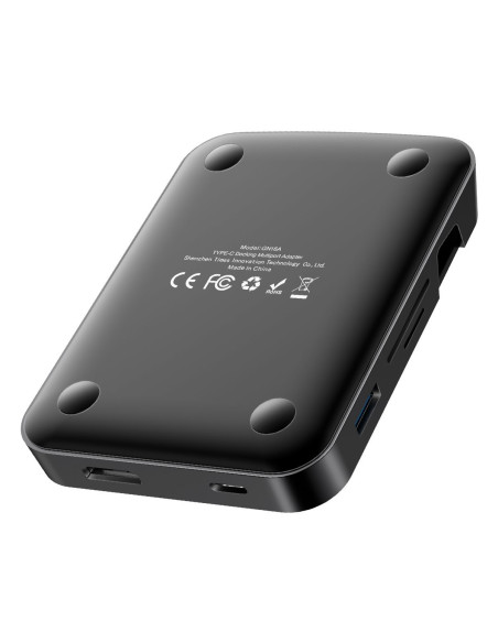 BASEUS Stacja dokująca, HUB USB-C Baseus Mate Docking do smartfonów Huawei i Samsung, 15W - czarna