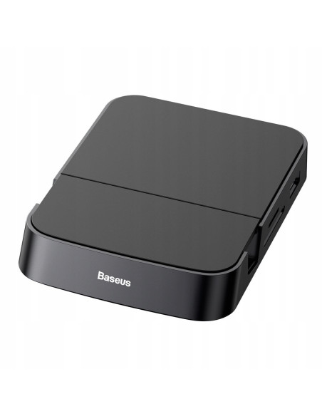 BASEUS Stacja dokująca, HUB USB-C Baseus Mate Docking do smartfonów Huawei i Samsung, 15W - czarna
