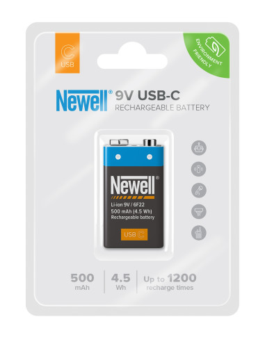 Akumulator Newell 9V USB-C 500 mAh