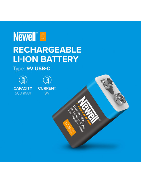Akumulator Newell 9V USB-C 500 mAh