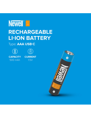 Akumulator Newell AAA USB-C 500 mAh 2 szt. blister