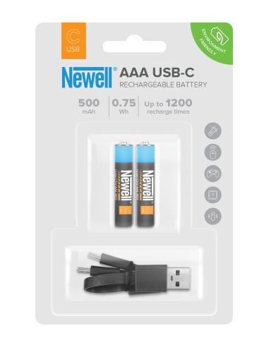 Akumulator Newell AAA USB-C 500 mAh 2 szt. blister