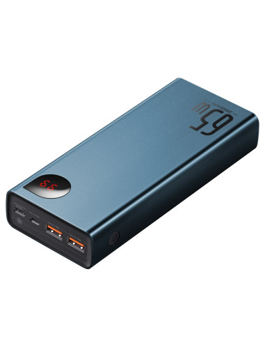 Powerbank Baseus Adaman Metal 20000mAh, PD, QC 3.0, 65W, 2xUSB + USB-C + micro USB niebieski