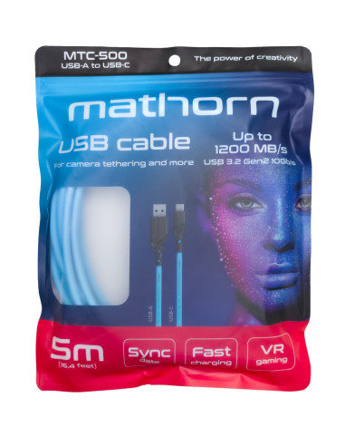 Kabel Mathorn MTC-500 5m 10Gbps 60W USB A-C...