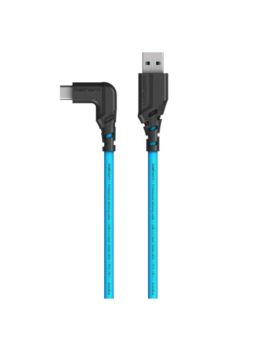 Kabel fotograficzny Mathorn MTC-501 5m 10Gbps 60W USB A-C90 ArcticBlue