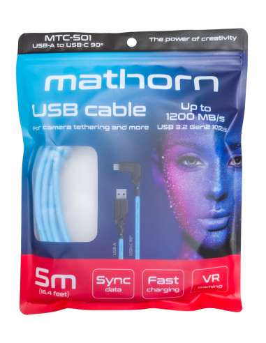 Kabel fotograficzny Mathorn MTC-501 5m 10Gbps...