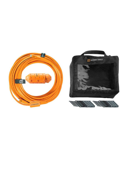 Zestaw Tether Boost Pro USB-C –  USB Micro B Right Angle 9,4 m