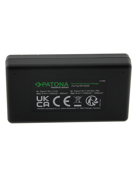 PATONA Twin Performance ładowarka PD Fuji NP-W235 Fujifilm X-T4/X-T5