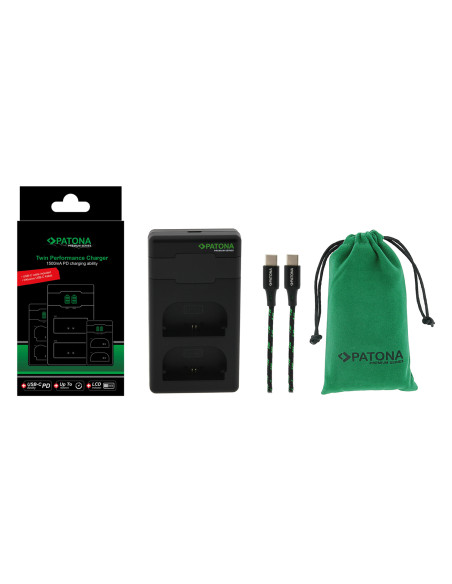 PATONA Twin Performance ładowarka PD do Canon LP-E6