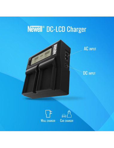 Ładowarka dwukanałowa Newell DC-LCD do akumulatorów DMW-BLK22