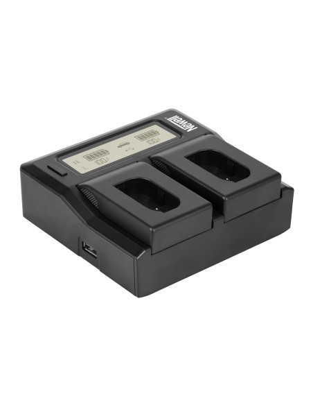 Ładowarka dwukanałowa Newell DC-LCD do akumulatorów DMW-BLK22