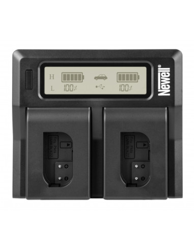 Ładowarka dwukanałowa Newell DC-LCD do akumulatorów DMW-BLK22