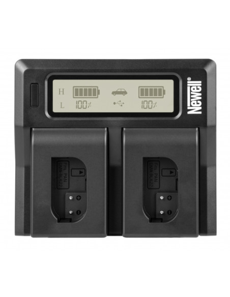 Ładowarka dwukanałowa Newell DC-LCD do akumulatorów DMW-BLK22