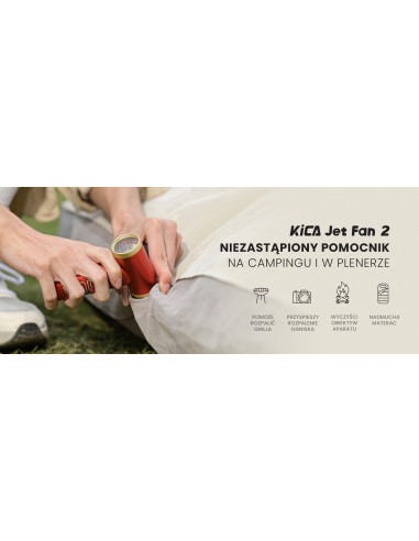 Dmuchawa wielofunkcyjna FeiyuTech KiCA JetFan 2 - czerwona