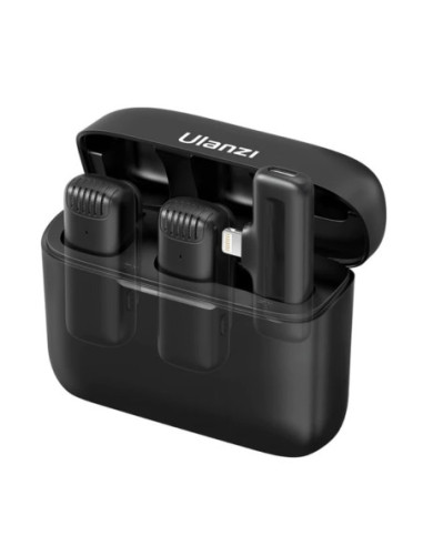 Bezprzewodowy zestaw mikrofonowy ULANZI J12 [iPhone/iPad] czarny