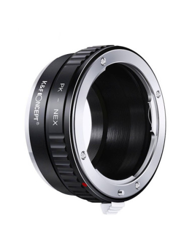 K&F Concept adapter bagnetowy Pentax K [obiektyw] – Sony NEX E-mount [body]