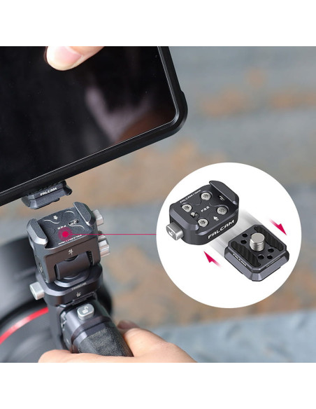 Ulanzi FALCAM F22 Mini głowica 3D F014 z dwiema szybkozłączkami Quick Release
