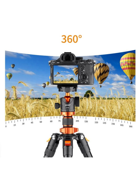 Statyw fotograficzny K&F Concept SA254M2 z głowicą kulową i funkcją monopodu