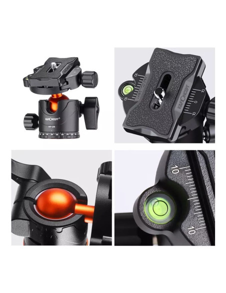 Statyw fotograficzny K&F Concept SA254M2 z głowicą kulową i funkcją monopodu