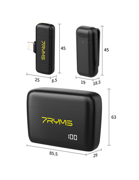 Bezprzewodowy zestaw mikrofonowy 7Ryms Rimo S1 iPhone/iPad