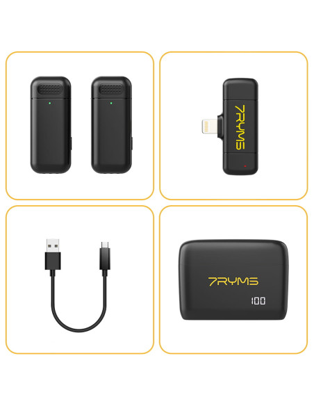 Bezprzewodowy zestaw mikrofonowy 7Ryms Rimo S1 USB-C