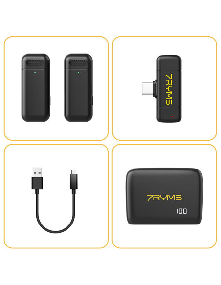 Bezprzewodowy zestaw mikrofonowy 7Ryms Rimo S1 USB-C