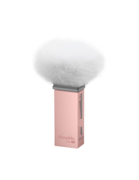 Bezprzewodowy zestaw mikrofonowy 7Ryms RimoMic Lite USB-C różowy