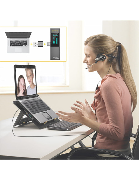 Bezprzewodowy zestaw mikrofonowy 7Ryms RimoMic Lite USB-C różowy