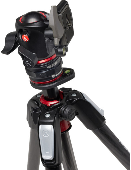 Manfrotto MK055CXPRO4BHQR Statyw 055 Carbon 4sekc. + MHXPRO-BHQ2 + MOVE