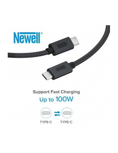 Kabel Newell USB C - USB-C 3.2 Gen 2 - 2 m, grafitowy