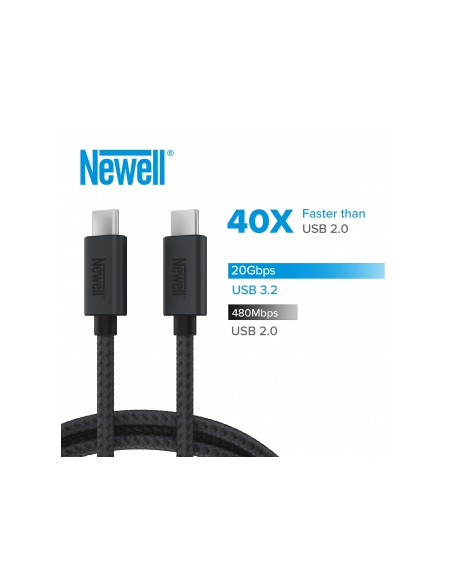 Kabel Newell USB C - USB-C 3.2 Gen 2 - 2 m, grafitowy
