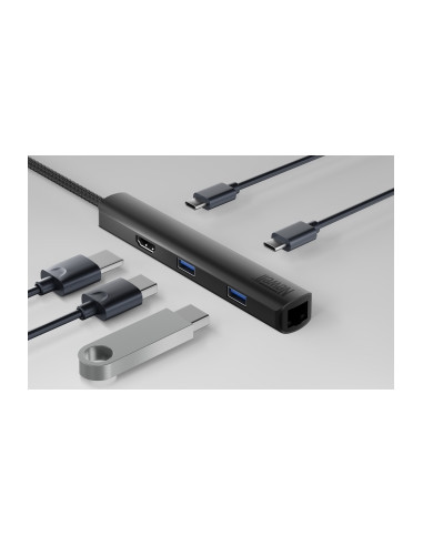 Hub Newell 6 w 1 - grafitowy