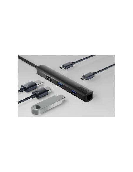 Hub Newell 6 w 1 - grafitowy