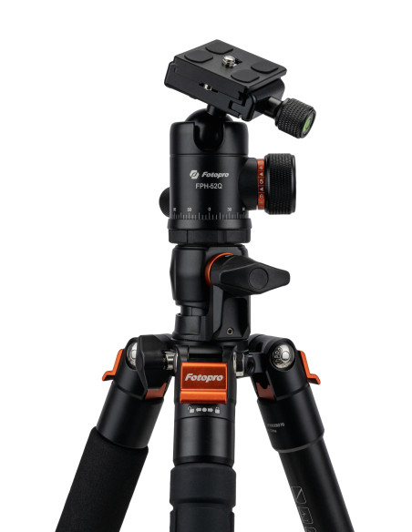 Statyw Fotopro X-go HR Pro z głowicą kulową FPH-52Q - czarny