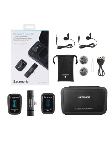 Zestaw do bezprzewodowej transmisji dźwięku Saramonic Blink500 ProX B6 (RXUC + TX + TX)