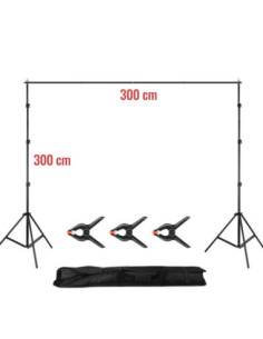 Zestaw do zawieszania tła MITOYA: statywy 300cm + belka...