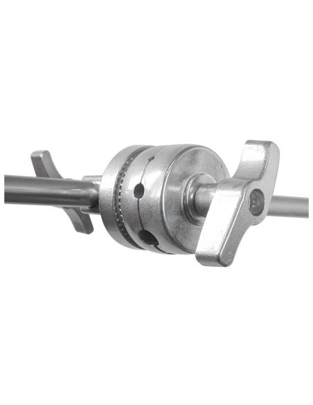 Stalowy statyw studyjny C-stand 330cm, trzpień 16mm z ramieniem 120cm