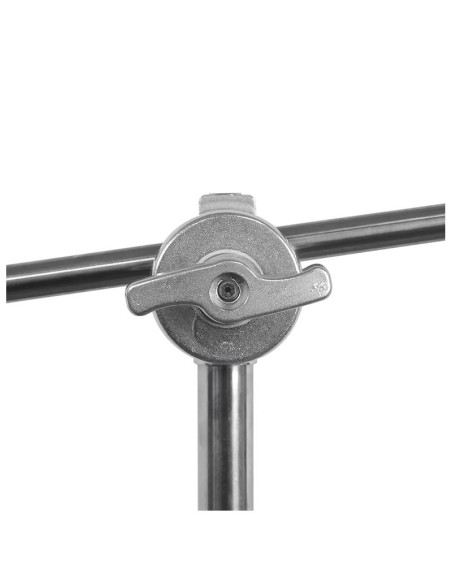 Stalowy statyw studyjny C-stand 330cm, trzpień 16mm z ramieniem 120cm