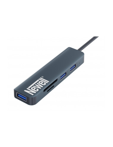 Hub Newell 5 w 1 - srebrny