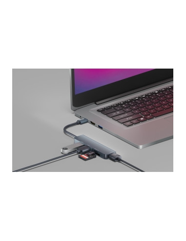 Hub Newell 5 w 1 - srebrny