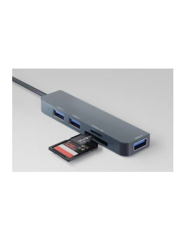 Hub Newell 5 w 1 - srebrny