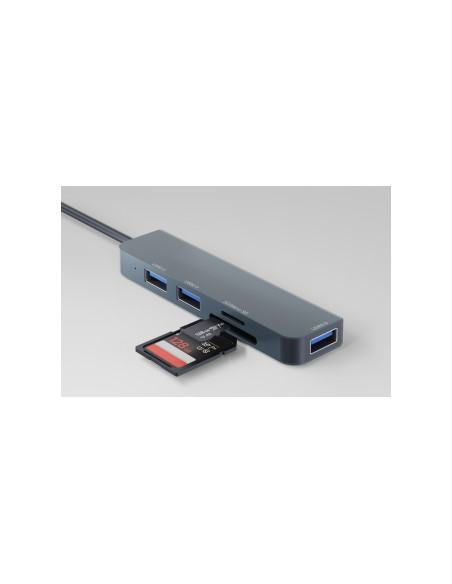 Hub Newell 5 w 1 - srebrny