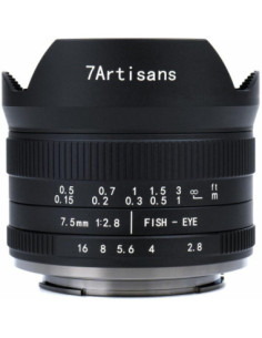 7Artisans 7.5mm F2.8 II M43