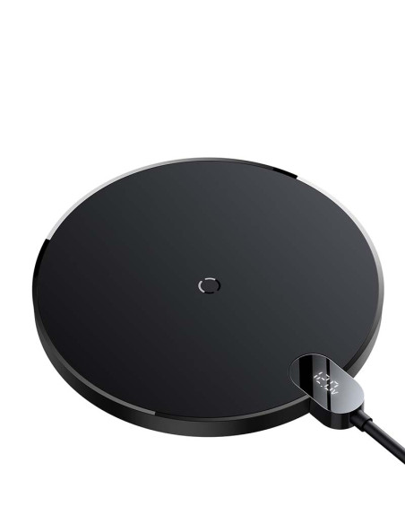 Bezprzewodowa ładowarka indukcyjna Baseus Digital LED Display Gen 2 15W czarna