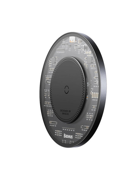 Bezprzewodowa ładowarka indukcyjna Baseus Simple 2, 15W z kable USB-C do USB-C (czarna)