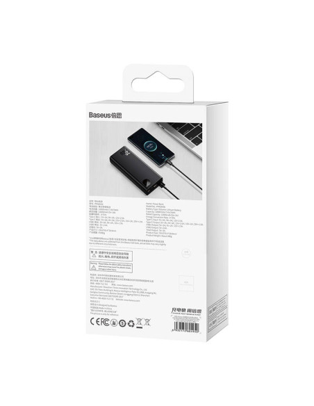 Powerbank Baseus Adaman Metal, 20000mAh, 30W (czarny)