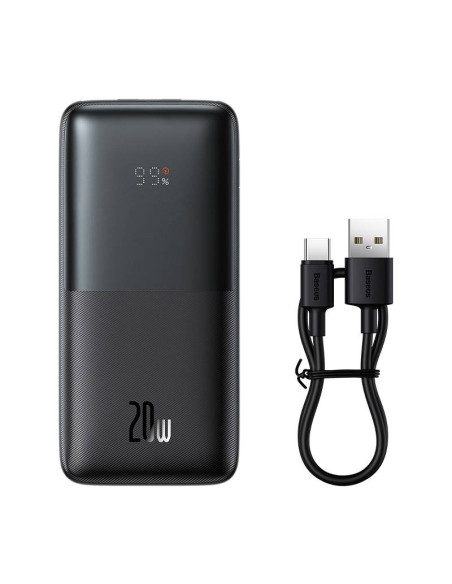 Powerbank Baseus Bipow Pro 10000mAh, 2xUSB, USB-C, 20W (czarny)