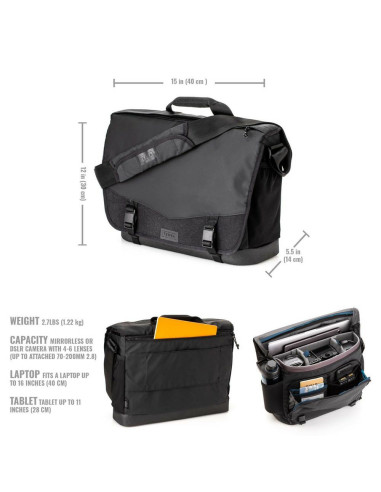 Tenba DNA 16 Slim Messenger czarna