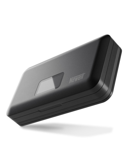 Ładowarka dwukanałowa Newell LCD-PB-SD z funkcją power banku i czytnikiem kart SD do akumulatorów NP-W126