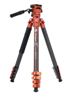 Statyw Fotopro X-Airfly Video - pomarańczowy